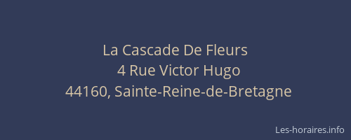 La Cascade De Fleurs