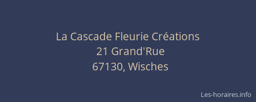 La Cascade Fleurie Créations