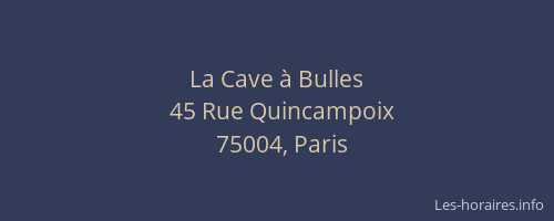 La Cave à Bulles