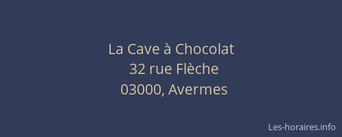 La Cave à Chocolat