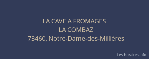 LA CAVE A FROMAGES