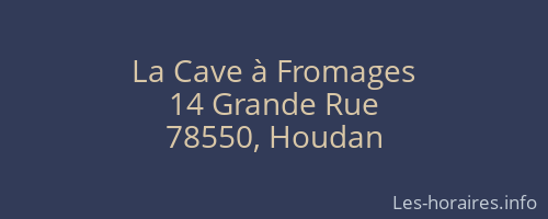 La Cave à Fromages