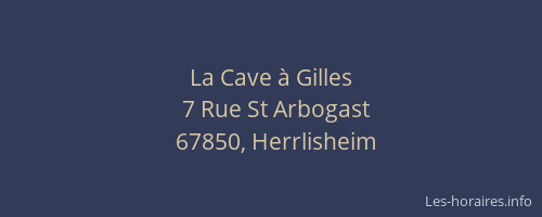 La Cave à Gilles