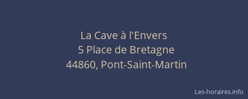 La Cave à l'Envers