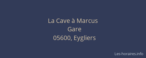 La Cave à Marcus