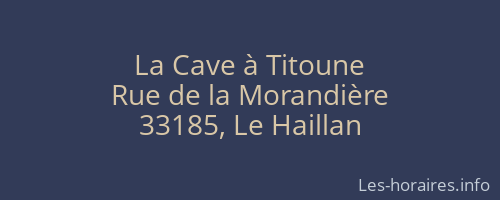 La Cave à Titoune