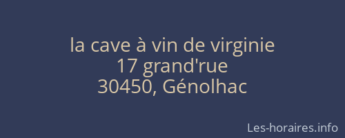 la cave à vin de virginie