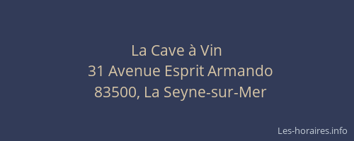 La Cave à Vin