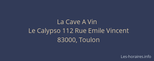 La Cave A Vin