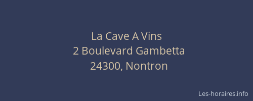 La Cave A Vins