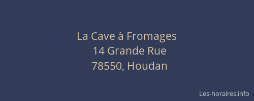 La Cave &agrave; Fromages
