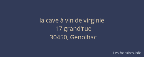 la cave à vin de virginie