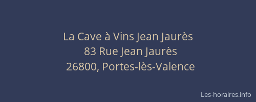 La Cave à Vins Jean Jaurès