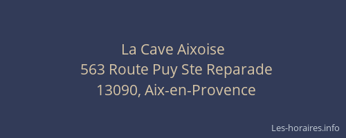 La Cave Aixoise