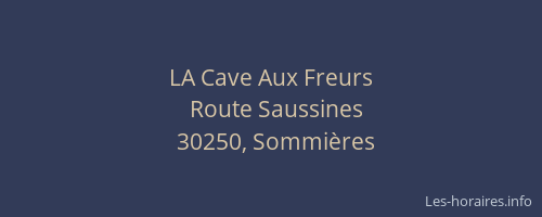 LA Cave Aux Freurs