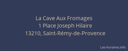 La Cave Aux Fromages