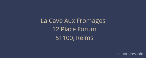 La Cave Aux Fromages