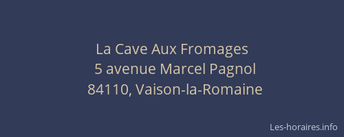 La Cave Aux Fromages