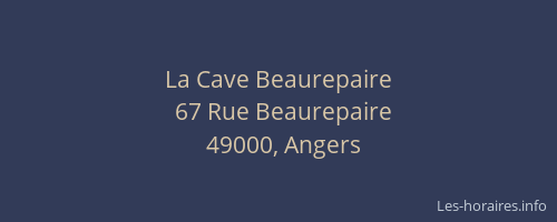 La Cave Beaurepaire