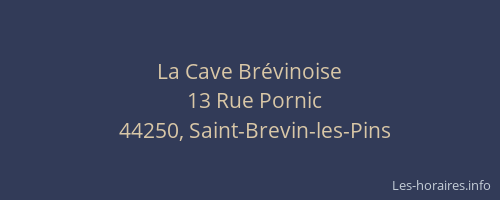 La Cave Brévinoise