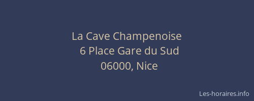 La Cave Champenoise