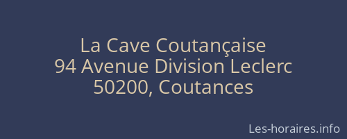 La Cave Coutançaise
