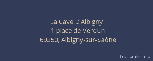La Cave D'Albigny
