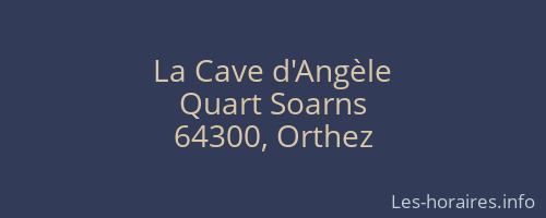 La Cave d'Angèle