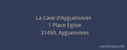 La Cave d'Ayguesvives