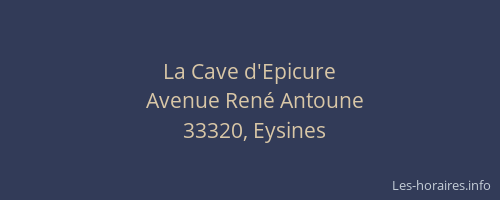 La Cave d'Epicure