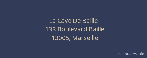 La Cave De Baille