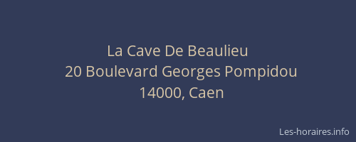 La Cave De Beaulieu