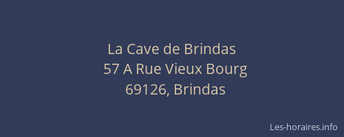 La Cave de Brindas