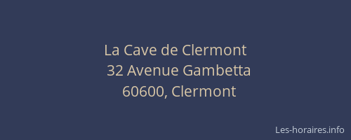 La Cave de Clermont