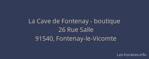 La Cave de Fontenay - boutique