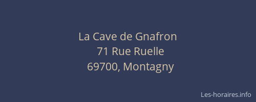 La Cave de Gnafron