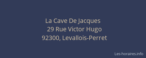 La Cave De Jacques