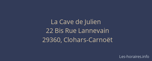 La Cave de Julien