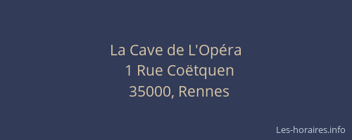 La Cave de L'Opéra