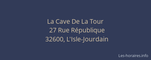 La Cave De La Tour