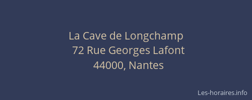 La Cave de Longchamp
