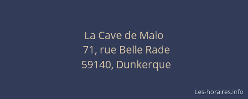 La Cave de Malo