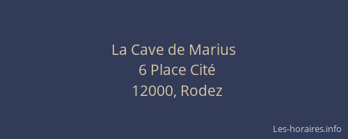 La Cave de Marius