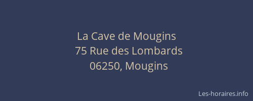 La Cave de Mougins