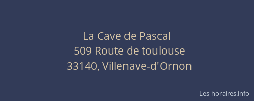La Cave de Pascal