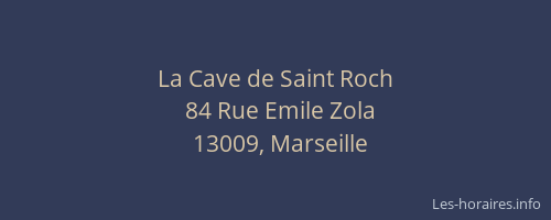 La Cave de Saint Roch