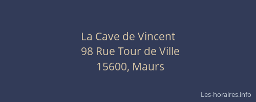 La Cave de Vincent