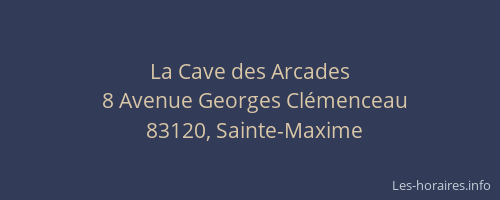 La Cave des Arcades