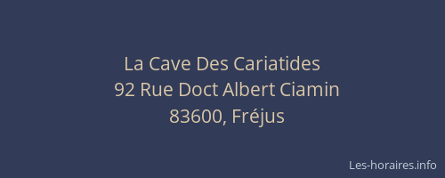 La Cave Des Cariatides