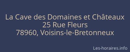 La Cave des Domaines et Châteaux